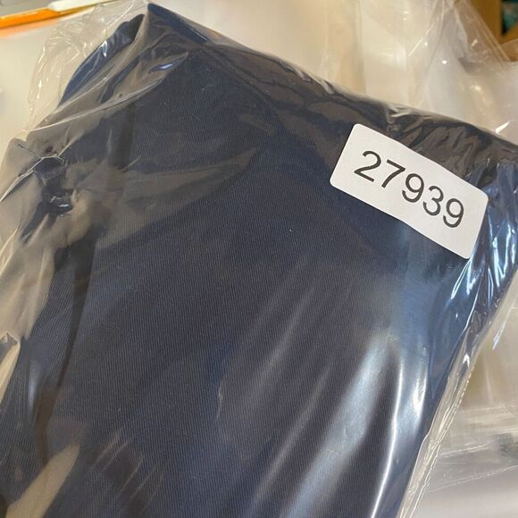 Lands' End Pants Women 16 Plus Blue High Rise Chino Flat Front Skinny Cotton - Picture 11 of 11